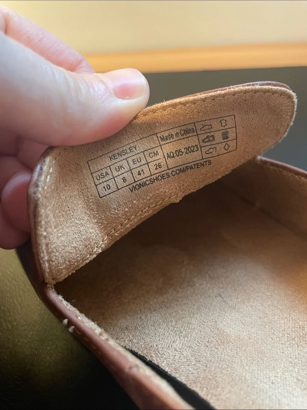 Vionic Chestnut Brown Leather Lug Sole Loafers - Picture 8 of 8